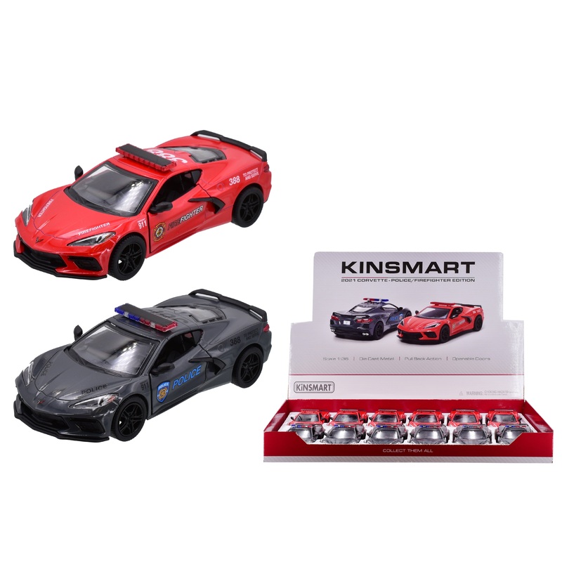 1:36 Scale Die-Cast 2021 Corvette Emergency Vehicle