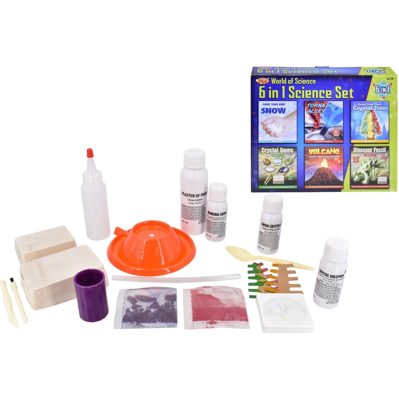Explore, Experiment, and Learn: 6-in-1 Science Playset | Educational Toys for Kids