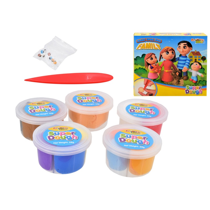 Super Dough Family Playset: Creative Fun for Kids | Colour Box Included