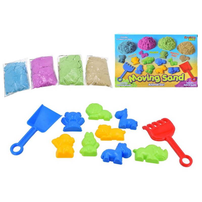 Transform Your Space with Moving Sand and 8pc Animal Accessories