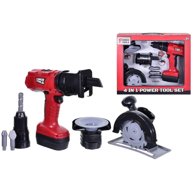 4-In-1 Battery-Operated Tool Set  Open Touch Box ‘Try Me’  Handy DIY Solution