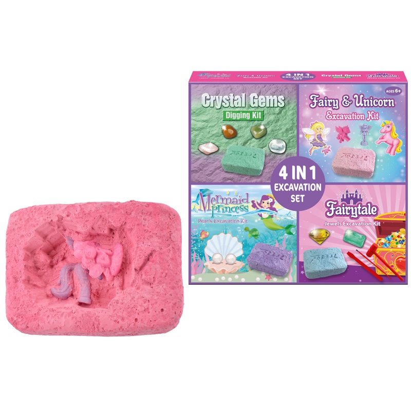 Explore, Dig, and Play with Our 4-In-1 Excavation Set