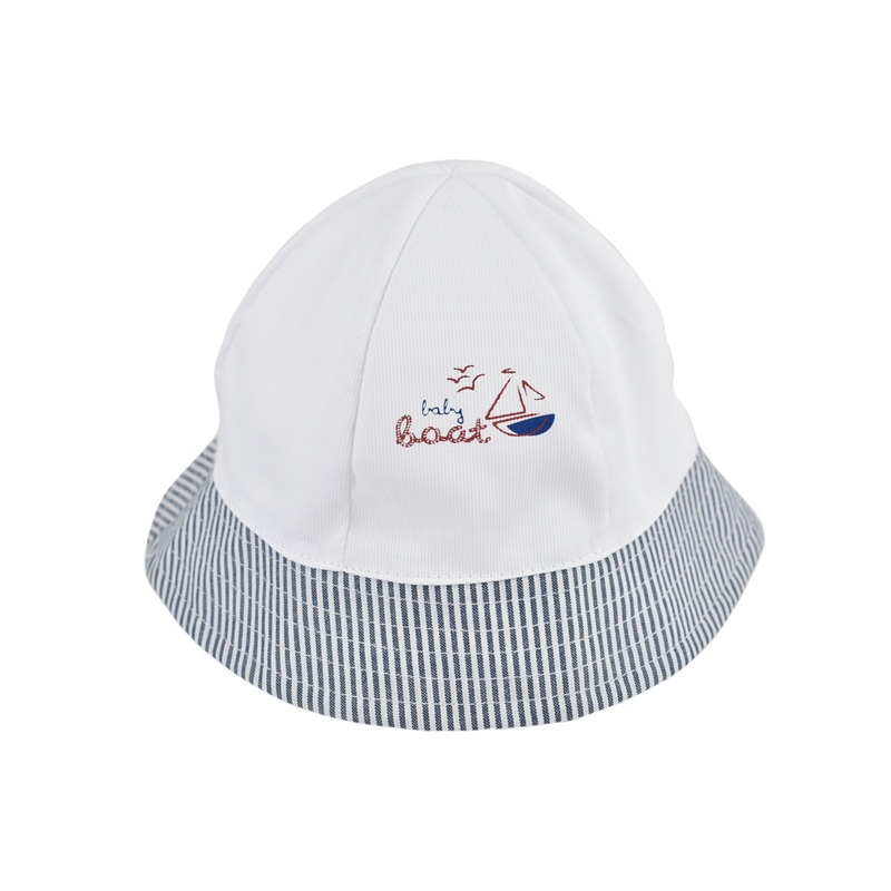 Adorable Child’s Bucket Hat with Boat Design | 48cm Size