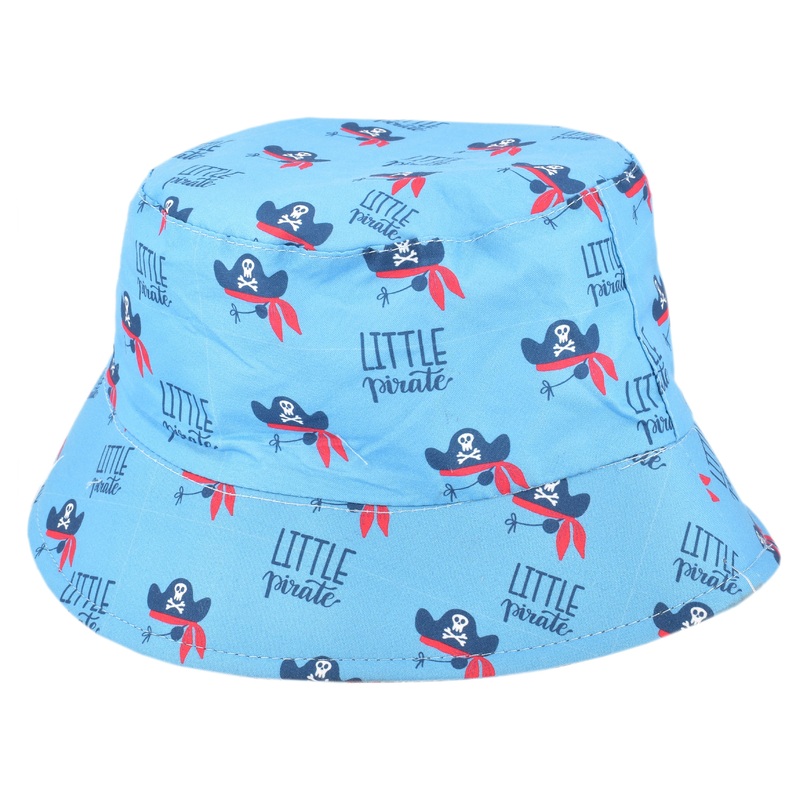 Adorable Child’s Pirate Print Reversible Bucket Hat 54cm – Perfect for Playtime Adventures