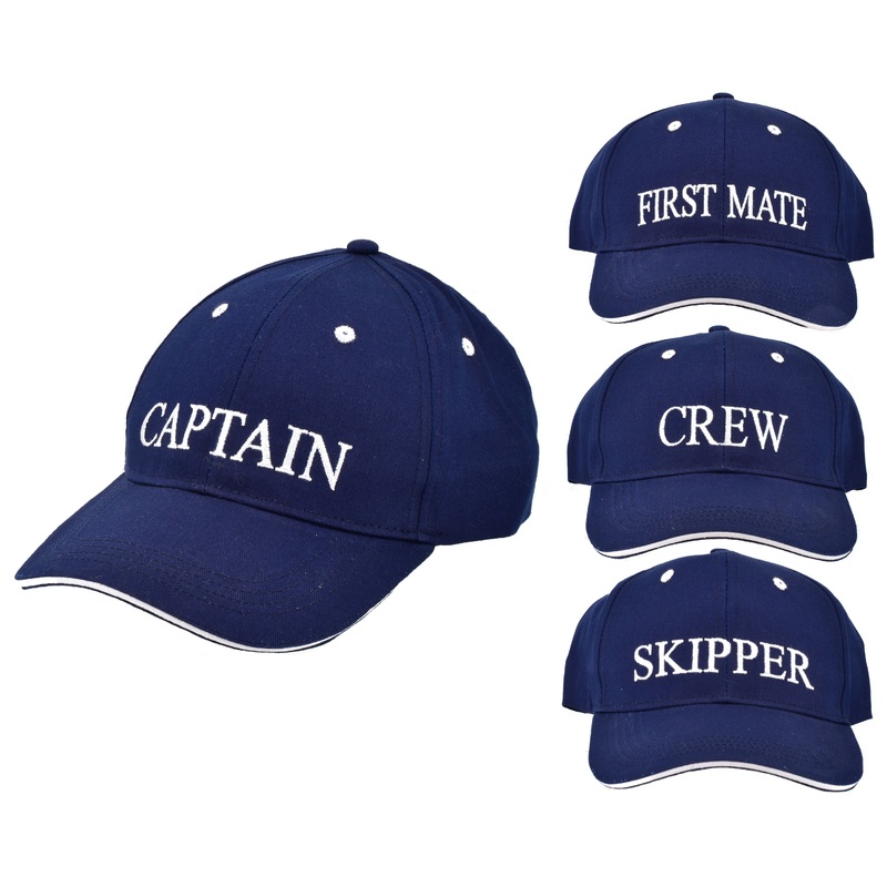 Classic Blue Baseball Cap with Captain Embroidery | 58cm