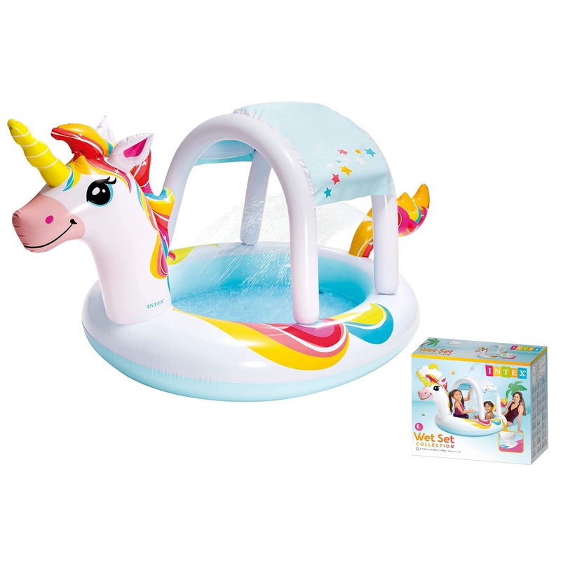 Transform Your Backyard Fun with the Unicorn Spray Pool