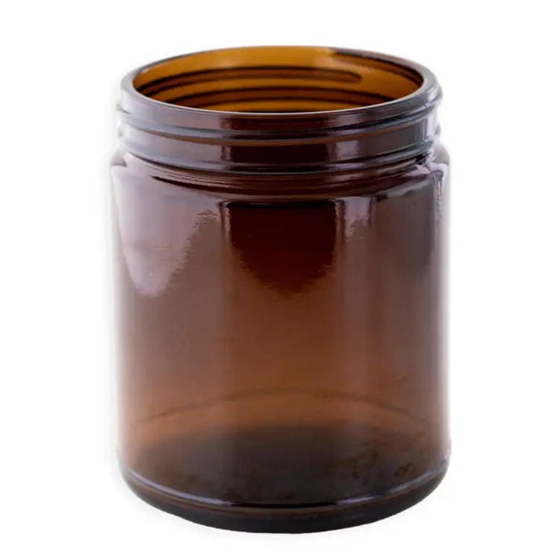 Elegant Medium Amber Jar Perfect for Home Dcor