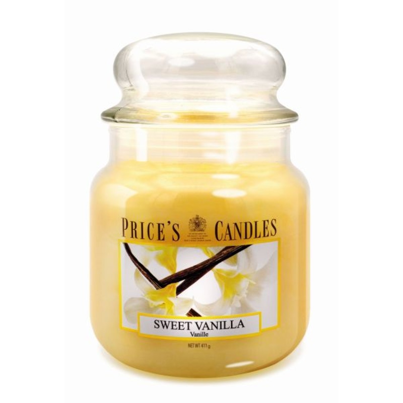 Indulge in Sweet Vanilla Bliss with our Medium Jar Candle