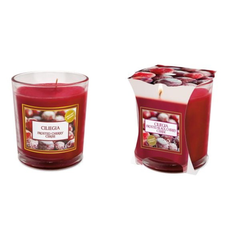 Petali Frosted Cherry Medium Jar Delightful Scented Candle for Home Ambiance