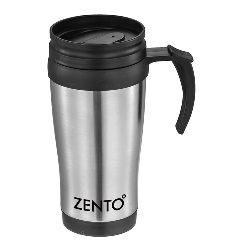 Travel Mug Tea Coffee Drinking Cup 450ML Stainless Steel Reusable Flask Mug