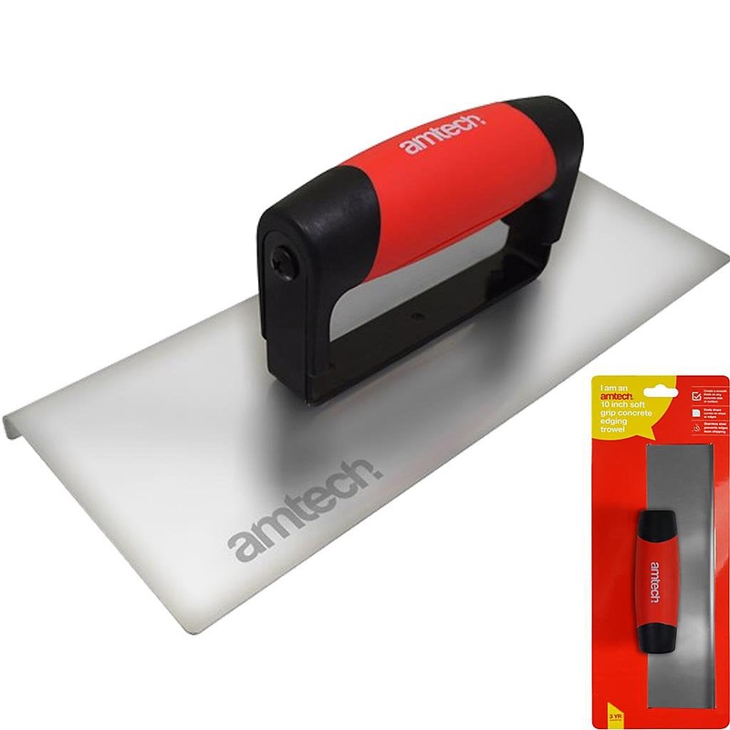 AMTECH 10inch SOFT GRIP CONCRETE EDGING TROWEL