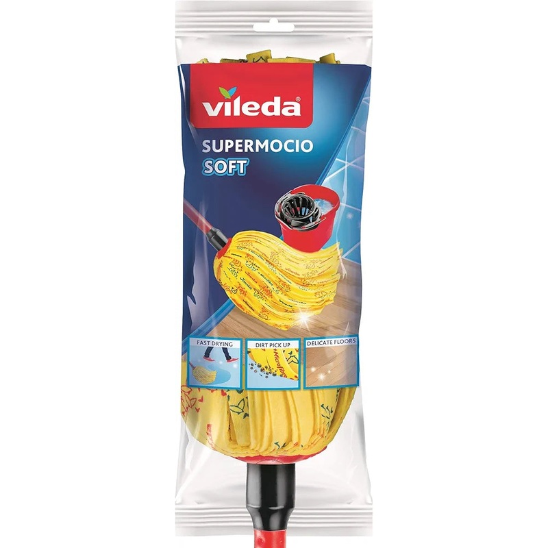 Vileda Super Mocio Soft Gentle Mop with Handle