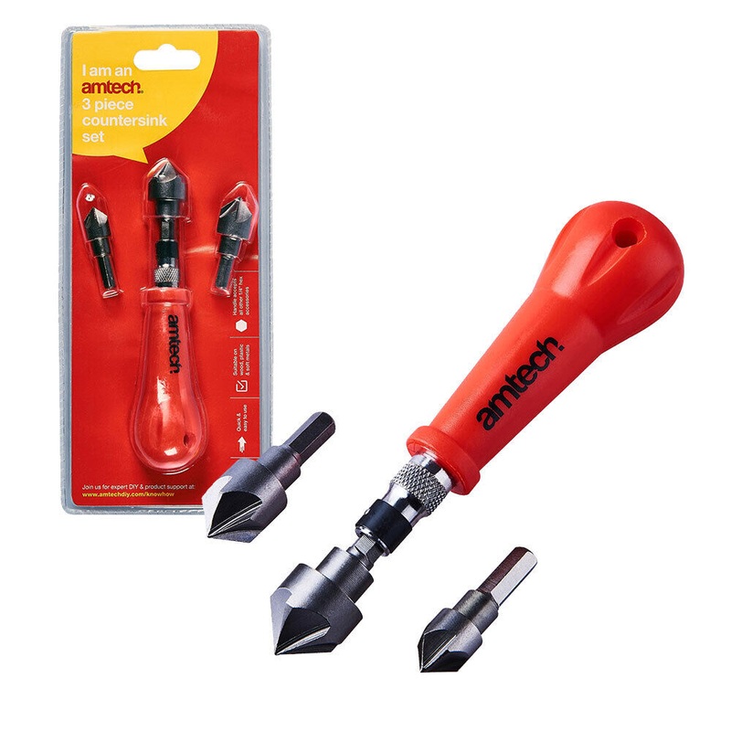AMTECH COUNTERSINK 3PC SET