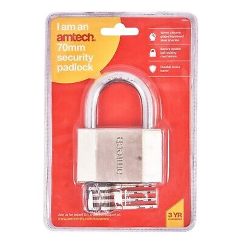 AMTECH  PADLOCK SECURITY 70MM
