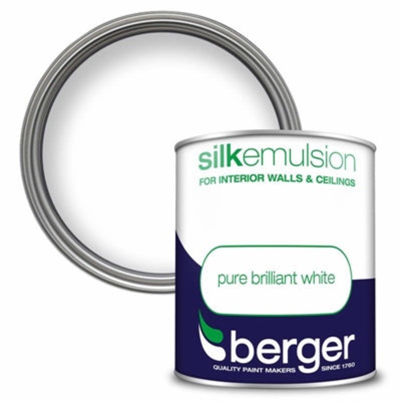 BERGER SILK EMULSION 1LTR WHITE
