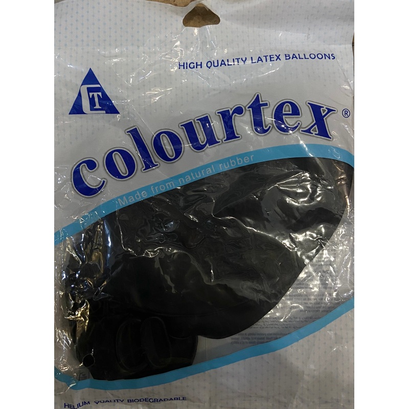 COLOURTEX HIGH QUALITY LATEX BALLOONS BLACK