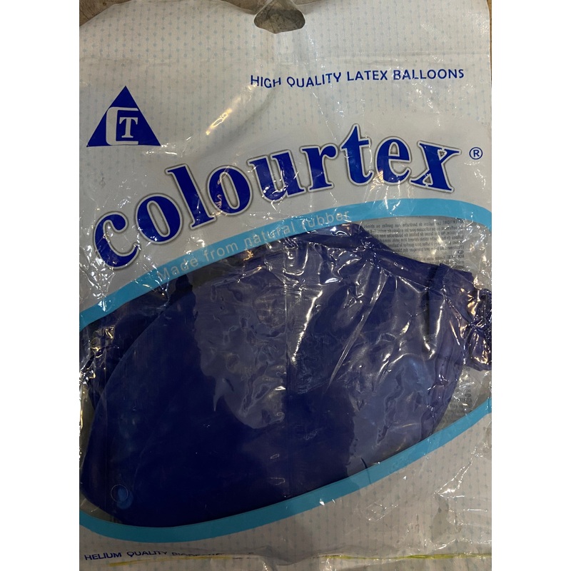 COLOURTEX HIGH QUALITY LATEX BALLOONS DARK BLUE