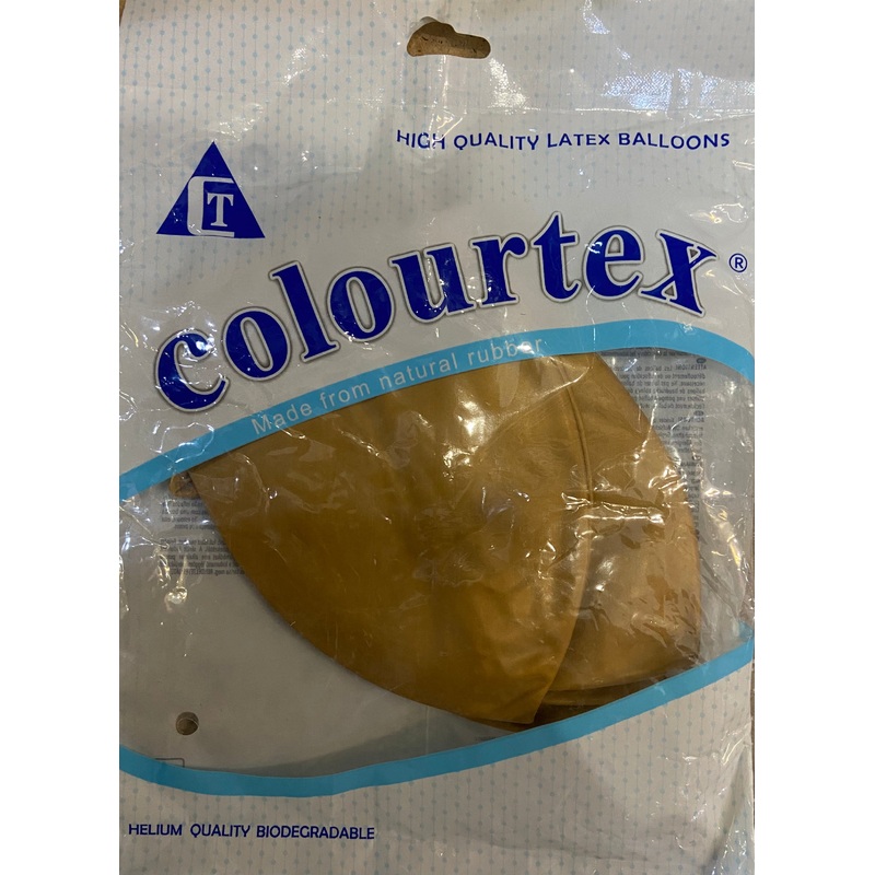 COLOURTEX HIGH QUALITY LATEX BALLOONS GOLD