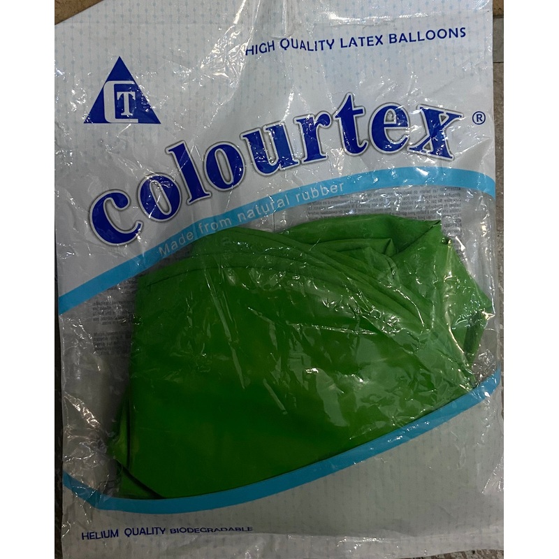 COLOURTEX HIGH QUALITY LATEX BALLOONS LIGHT GREEN