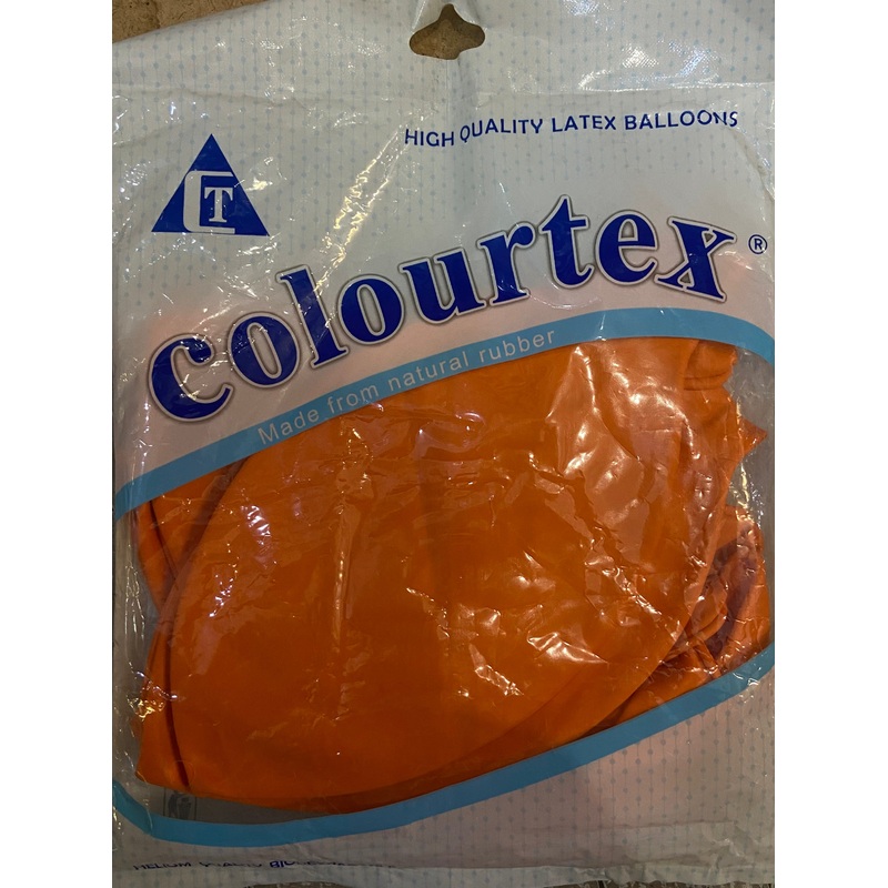 COLOURTEX HIGH QUALITY LATEX BALLOONS ORANGE