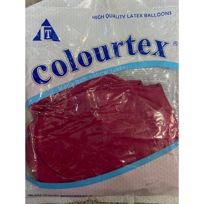 COLOURTEX HIGH QUALITY LATEX BALLOONS PIGMENT RED