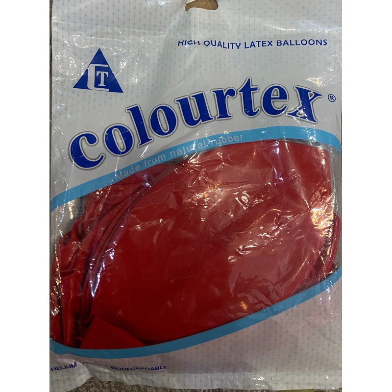 COLOURTEX HIGH QUALITY LATEX BALLOONS RED
