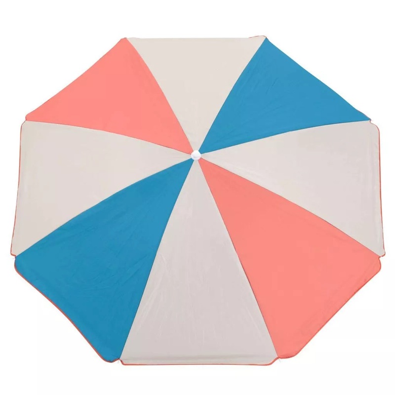 Vintage Charm Parasol Retro Color Panel – Stylish Shade for Your Outdoor Delight
