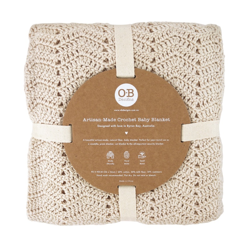 OB Designs Crochet Baby Blanket