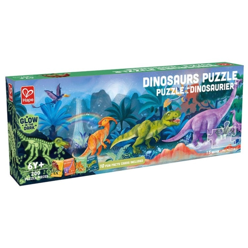 Hape Glow in The Dark Dinosaur Puzzle
