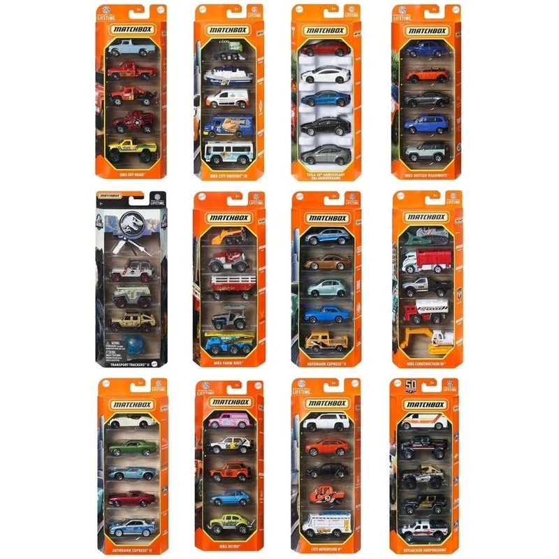 Matchbox Die Cast Cars- 5 pack