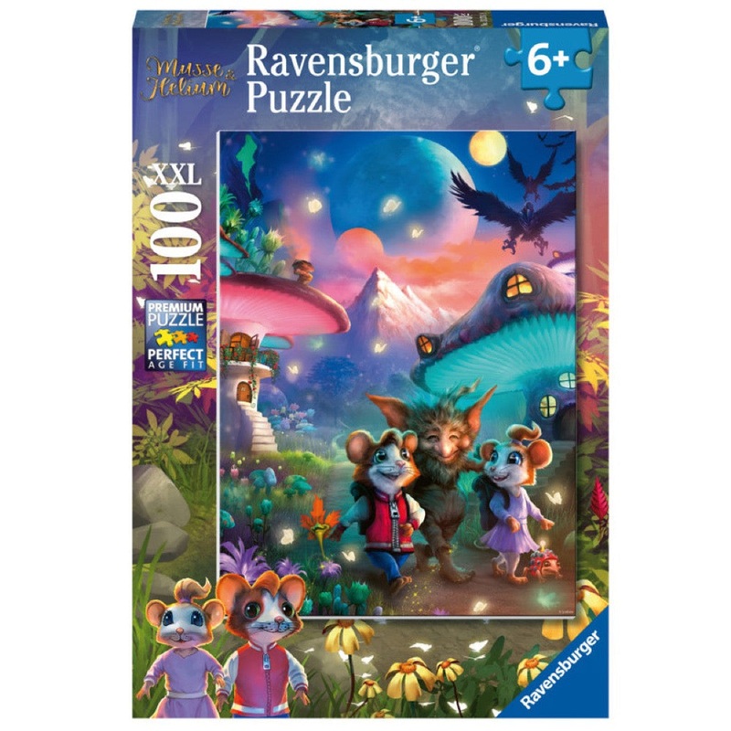 Ravensburger XXL 100pc Puzzle Enchanting Mushroom Town