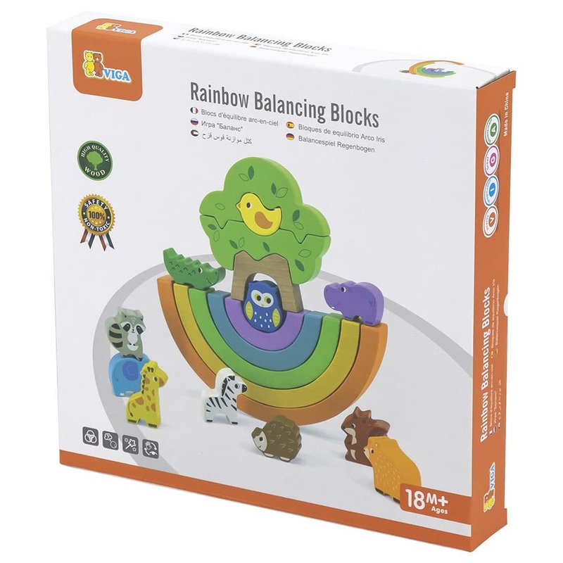 VIGA Rainbow Balancing Blocks