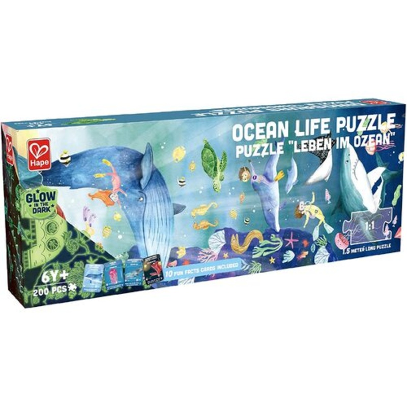 Ocean Life Glow in the Dark Puzzle 200pc