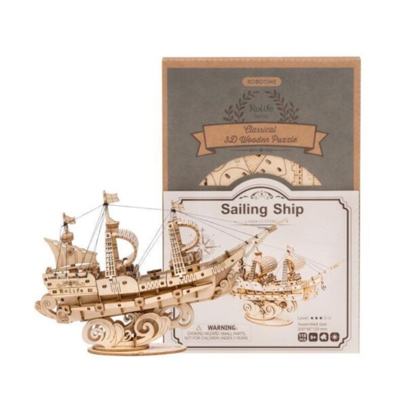 3D Wood Puzzel Sailing Ship