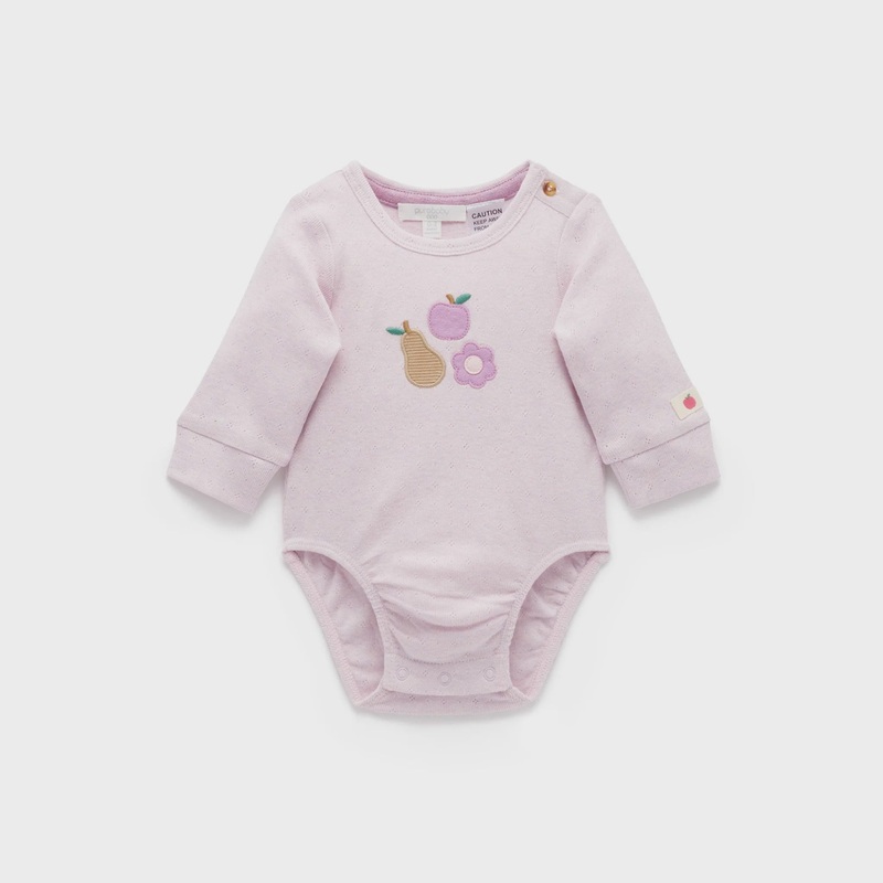Applique Bodysuit – Primrose Melange