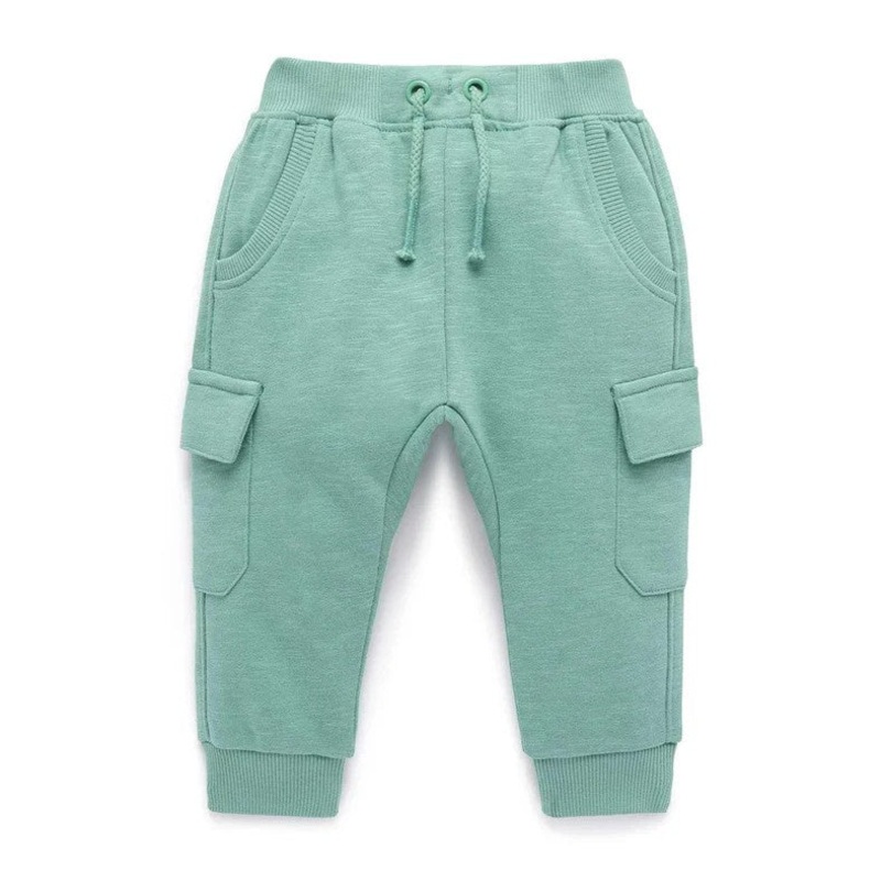 Cargo Track Pant – Pea Green