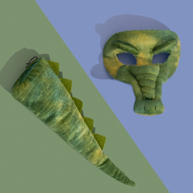 CROCODILE – Animal Mask & Tail