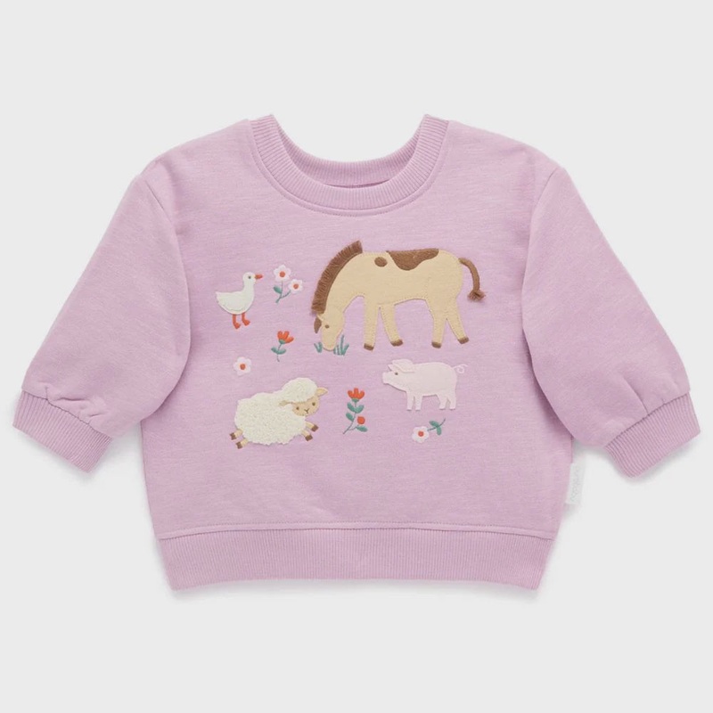 Embroidered Windcheater – Lavender