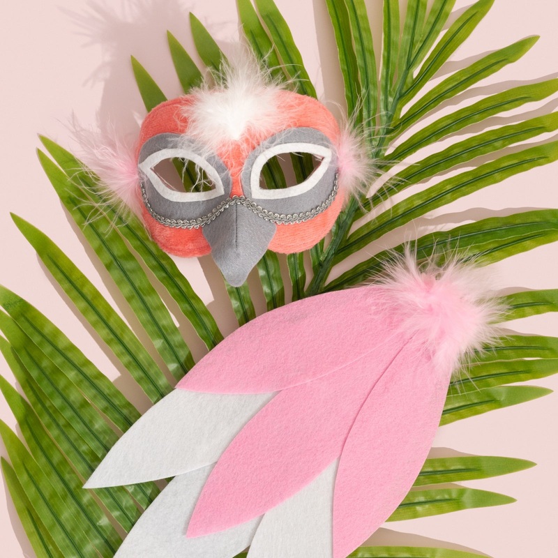 PINK GALAH – Animal Mask & Tail
