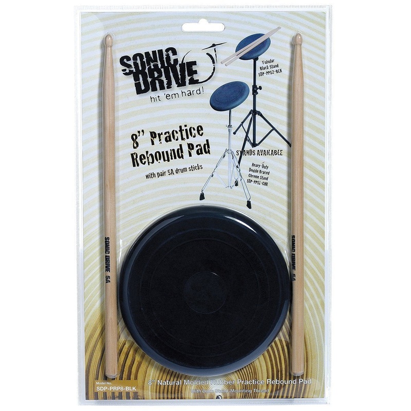 8 Inch Practice Rebound Pad W/Drumsticks