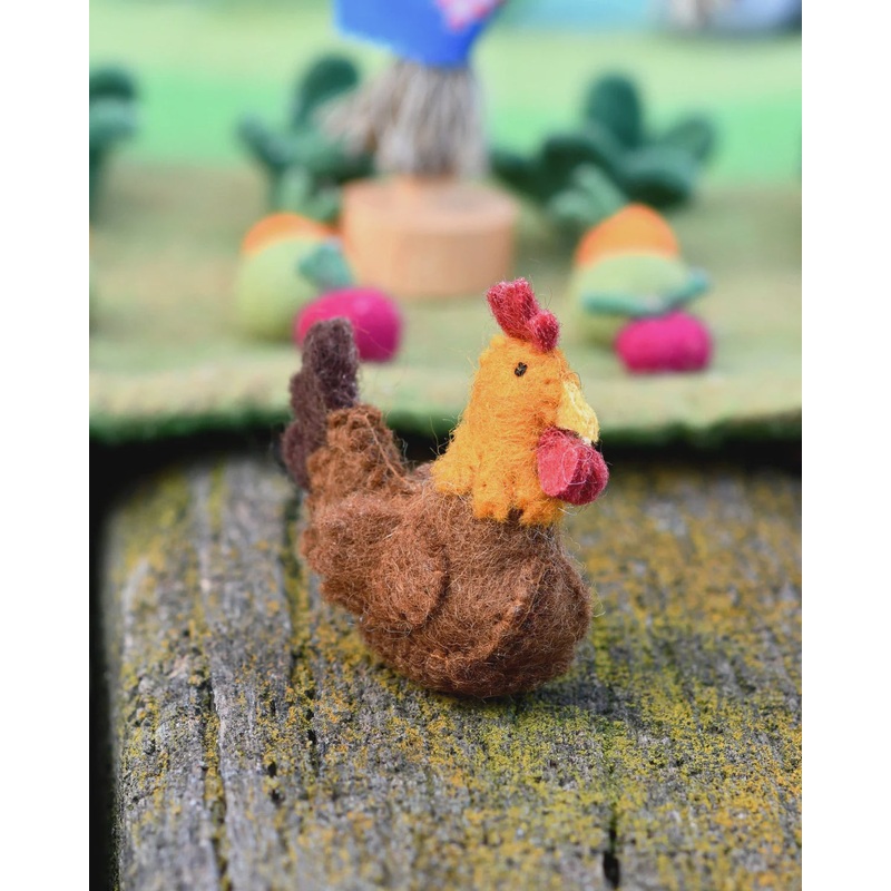 Felt Chicken Farm Animal Toy