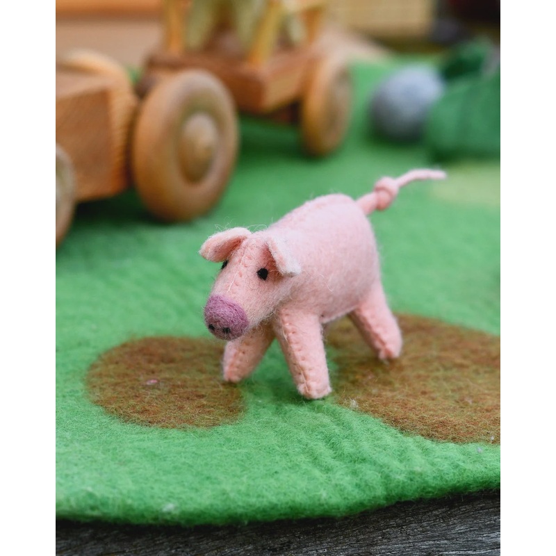 Felt Pig Farm Animal Toy