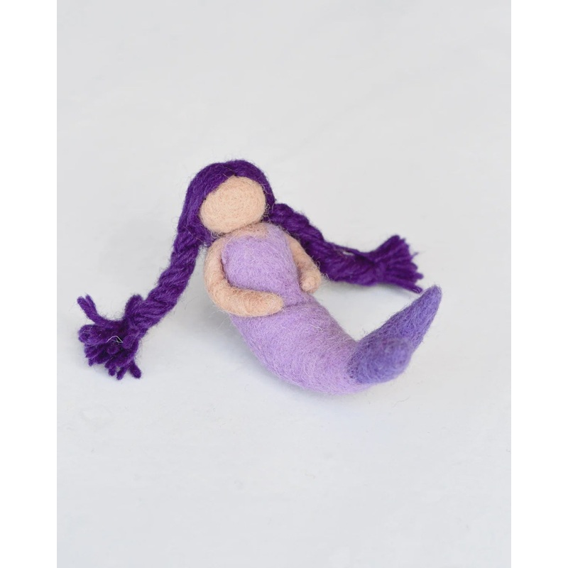 Felt Waldorf Mermaid – Purple Hair