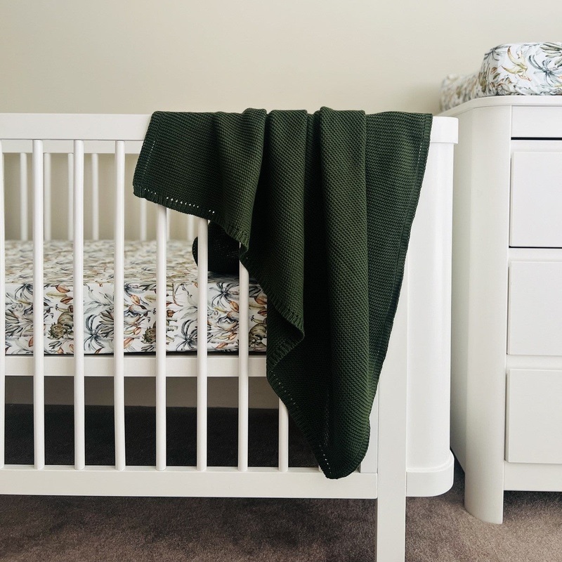 Mini & Me Cable Baby Blanket