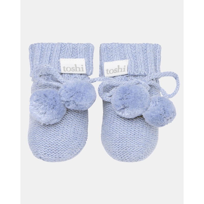 Organic Booties Marley Bluebird