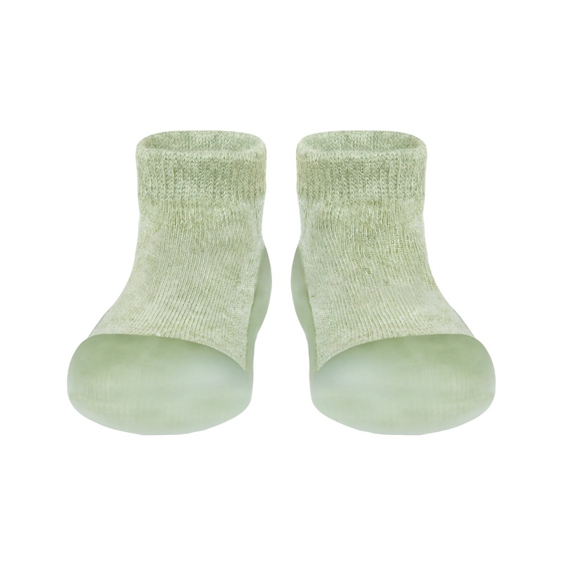Organic Hybrid Walking Socks Dreamtime Footsteps Matcha