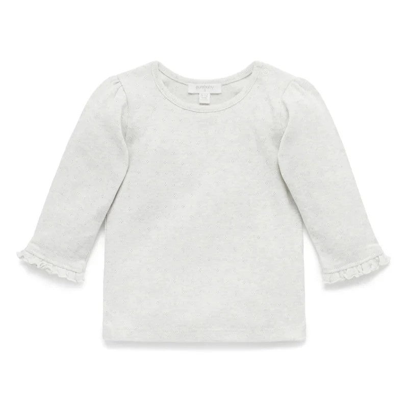 Pointelle Rib Layering – Cloud