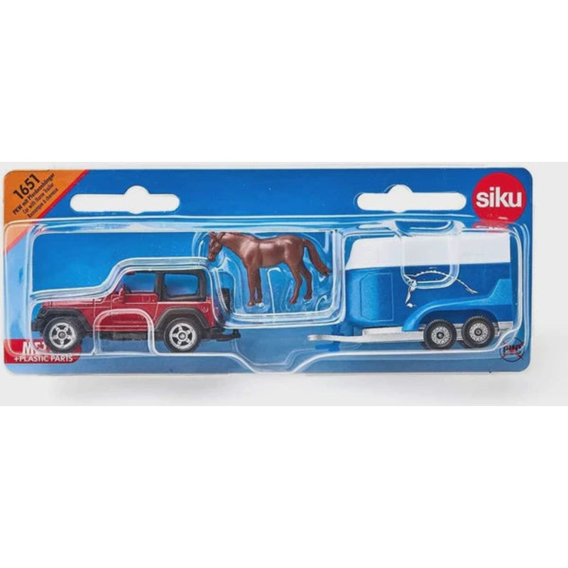 Siku Jeep with Horse Trailer