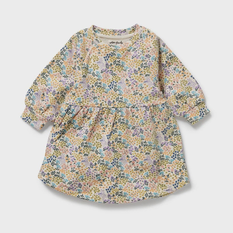 Tiny Bloom Organic Terry Sweat Dress