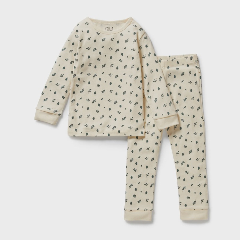 Wilson & Frenchy – Twilight Leaf Organic Long Sleeved Pyjamas